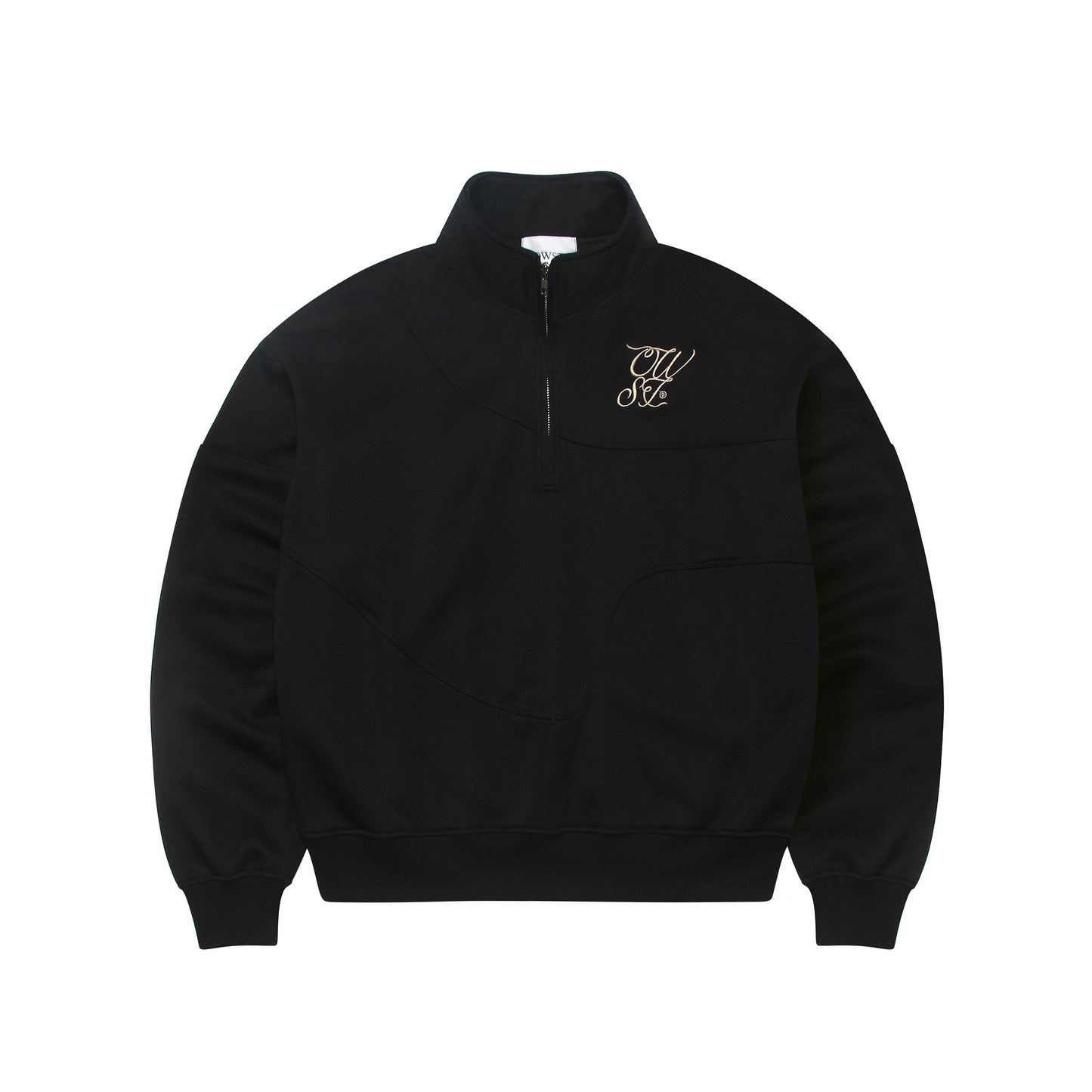 LOGO HALF ZIP-UP SWEATSHIRT