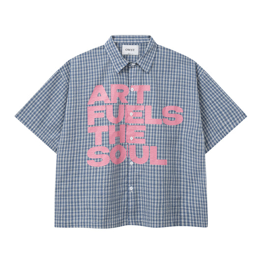 OWST Art Checkered Boxy Shirt