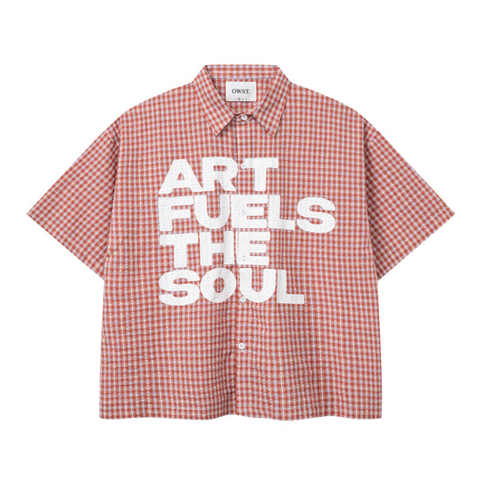 OWST Art Checkered Boxy Shirt