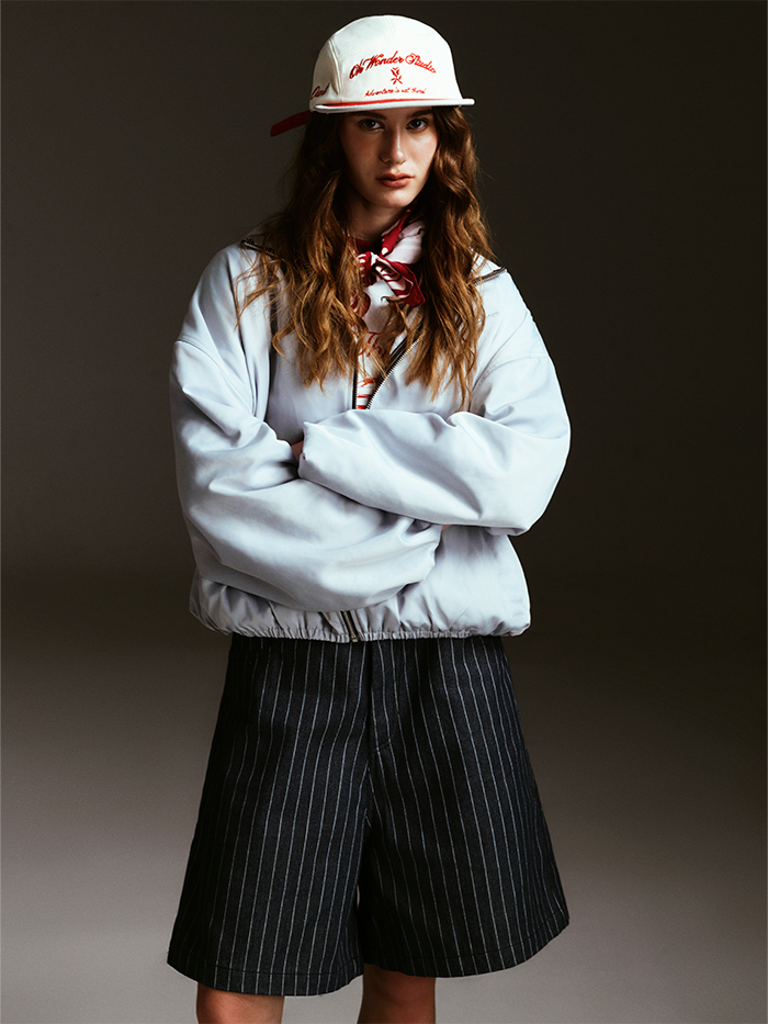 OWST DRIFT CLUB STRIPED DENIM SHORTS