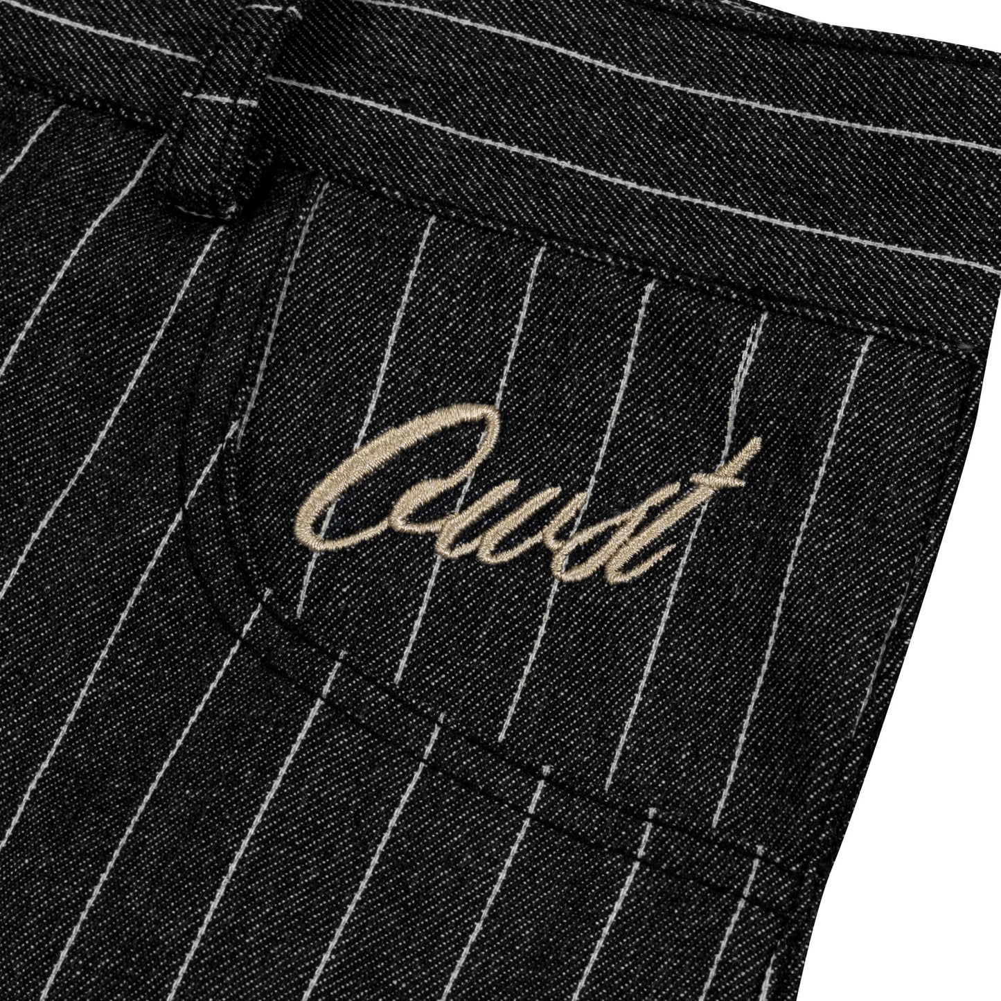 OWST DRIFT CLUB STRIPED DENIM SHORTS