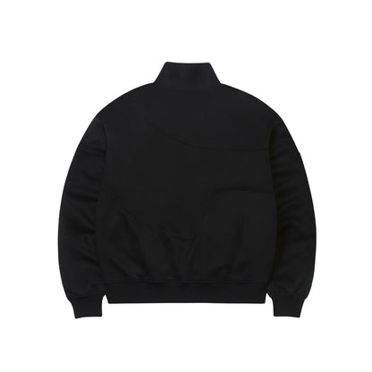 LOGO HALF ZIP-UP SWEATSHIRT