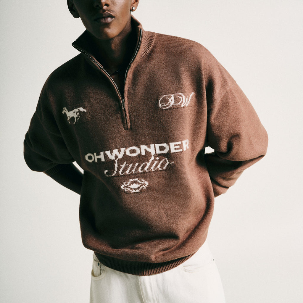 OWST Knitted Half-zip Sweatshirt