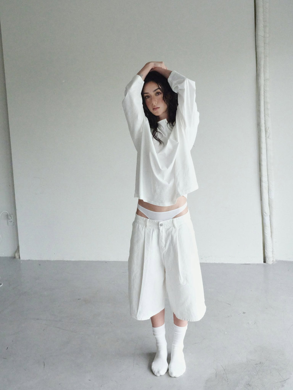 OWST Loose Shorts White