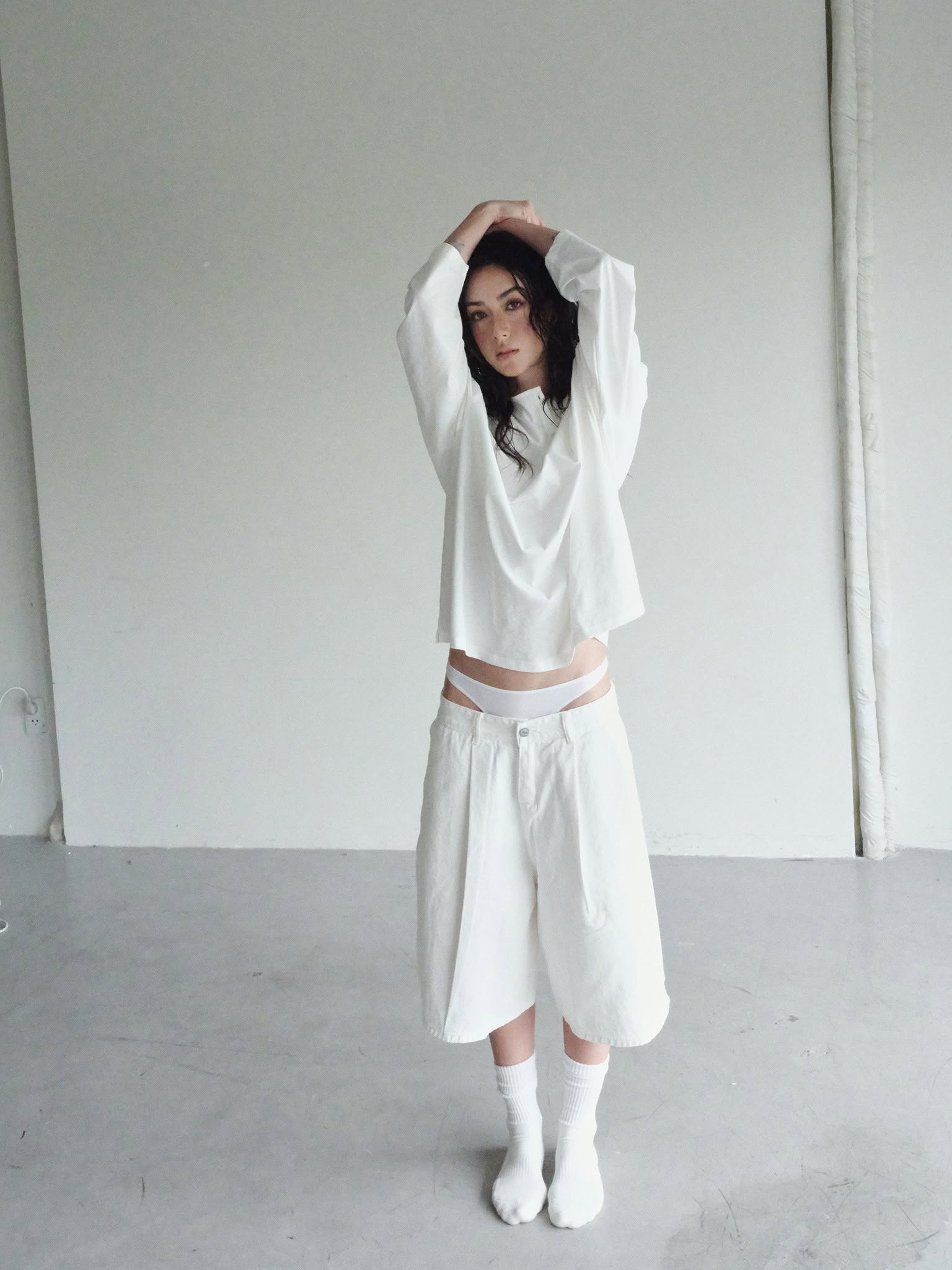 OWST Loose Shorts White