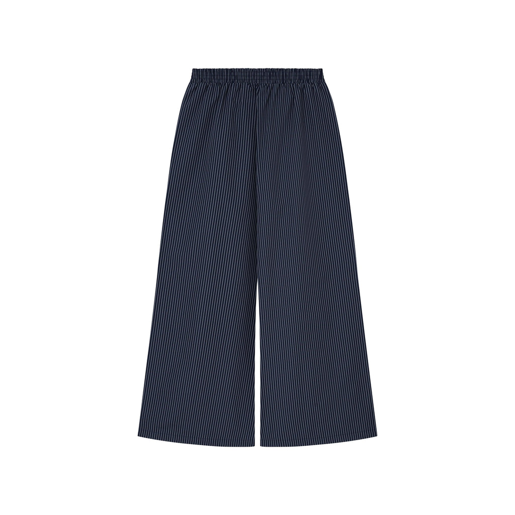 OWST Logo Tie-Front Stripe Pants