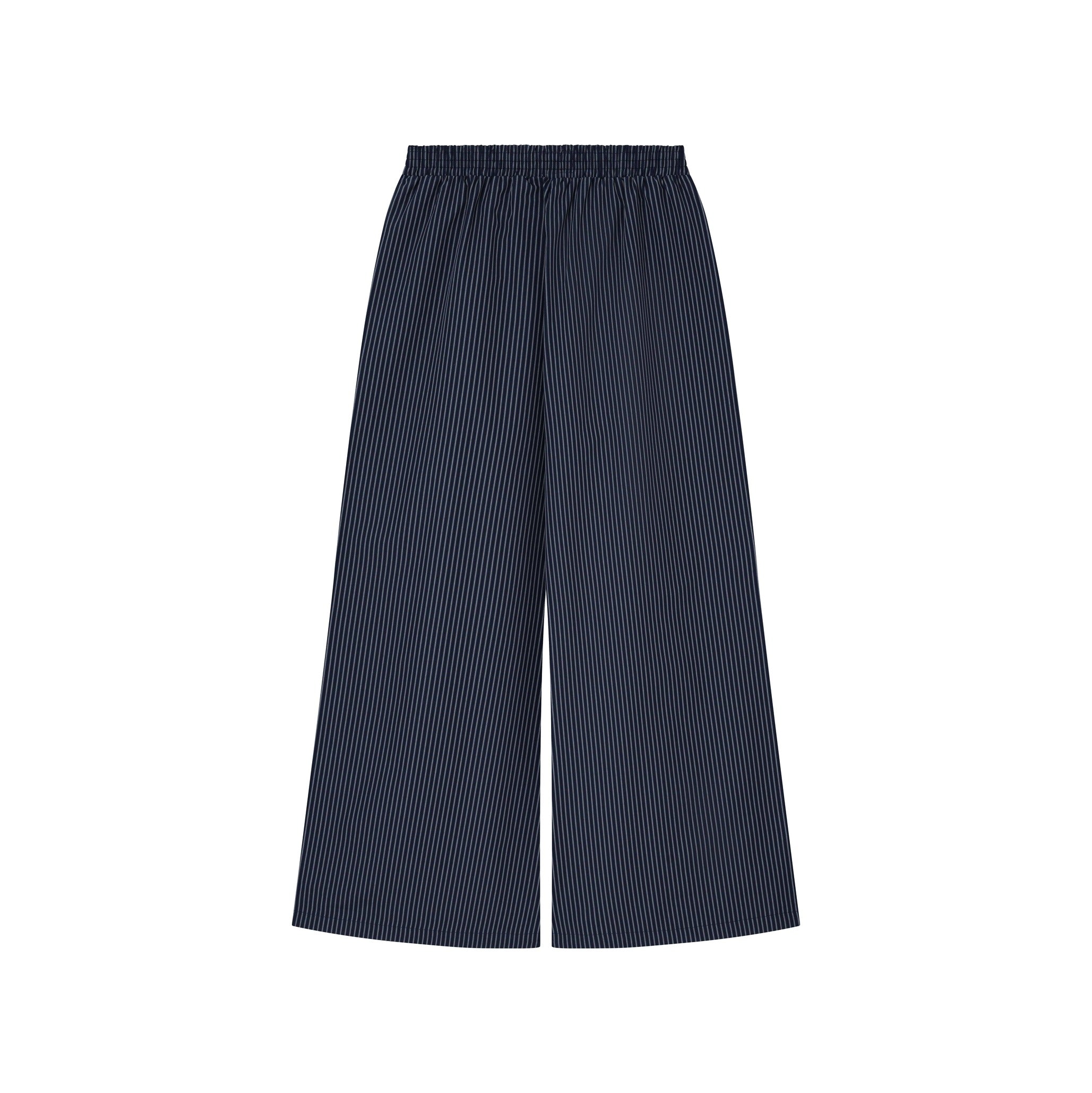 OWST Logo Tie-Front Stripe Pants