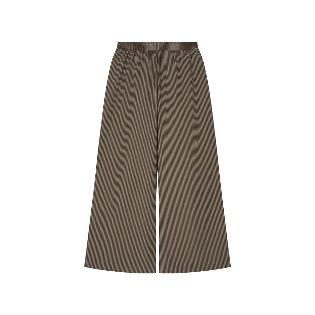 OWST Logo Tie-Front Stripe Pants