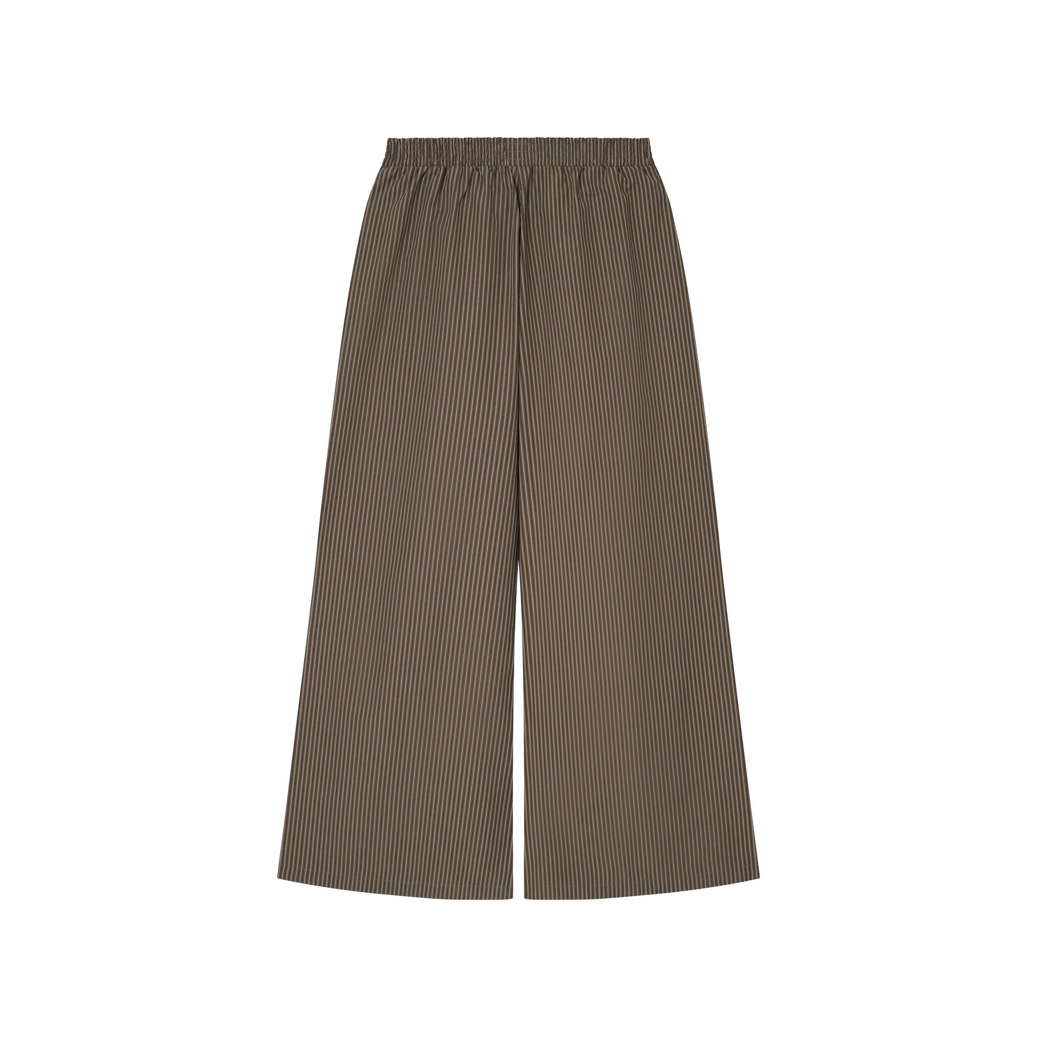 OWST Logo Tie-Front Stripe Pants