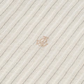 OWST Band Collar Shirt White Striped