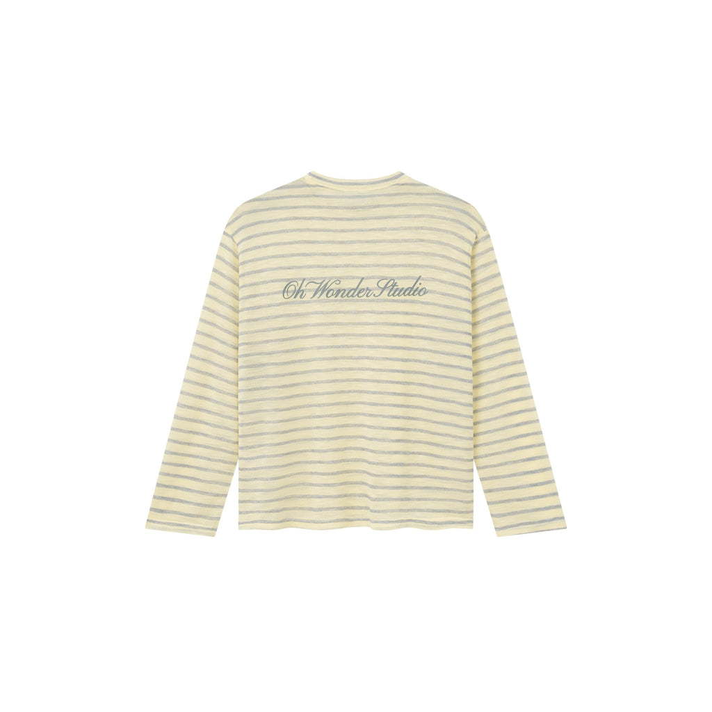 OWST Striped Logo Longsleeves Top