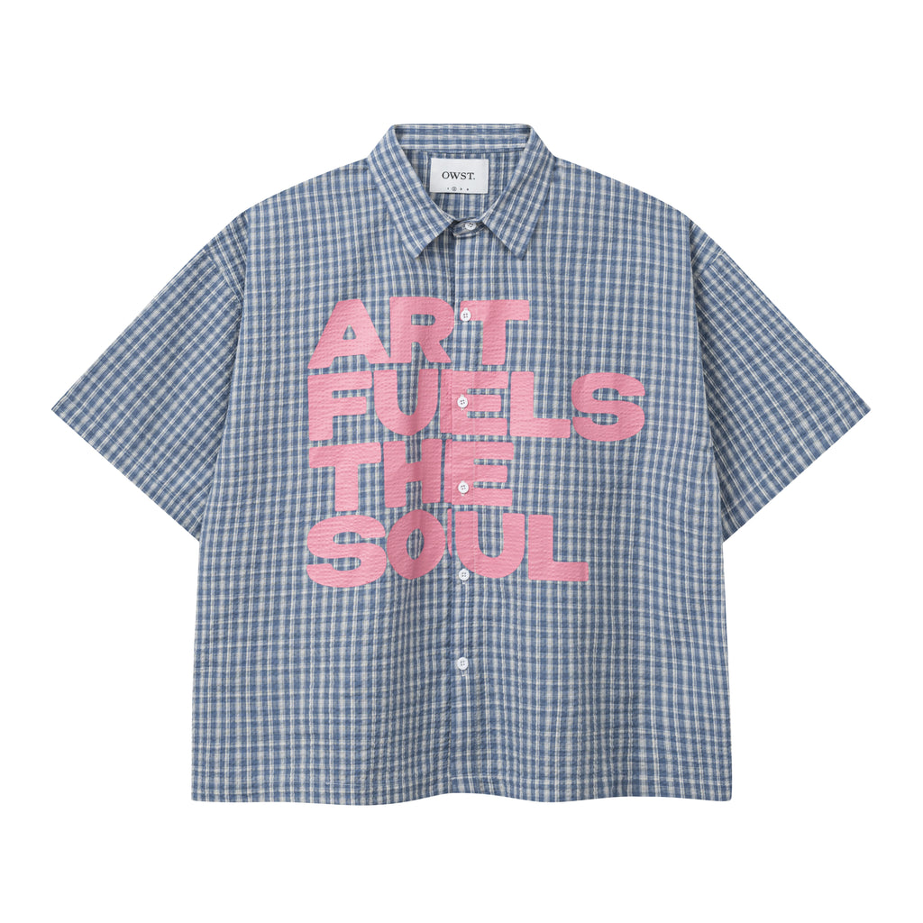 OWST Art Checkered Boxy Shirt